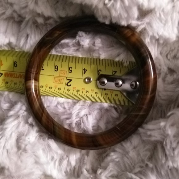 Genuine Tiger-Eye Bangle Bracelets - Picture 5 of 13